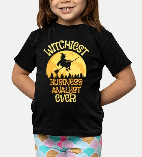 Kids funny business analyst witch halloween
