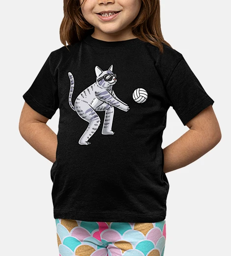 Ropa funny cat lover volleyball player pet