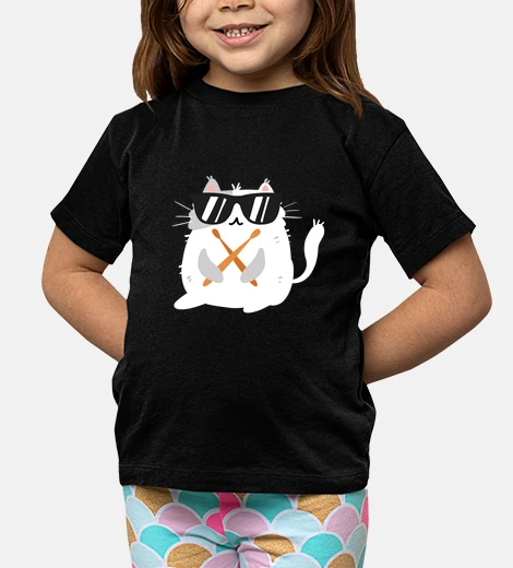 Kids Funny Cat Wearing Sunglasses Playing