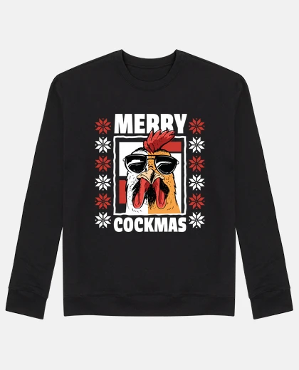 Funny Christmas Chicken Rooster Cock