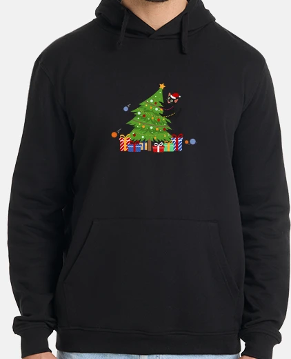 Hoodie funny christmas gifts black cat