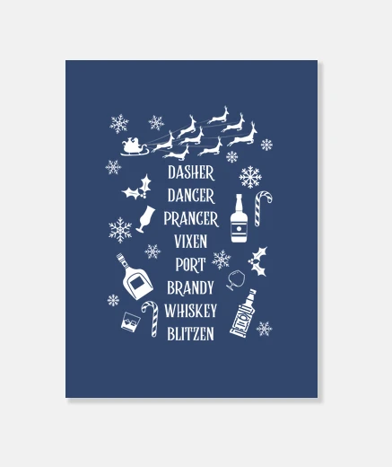 Wall Funny christmas reindeer names with