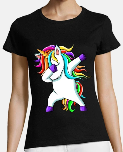 T-shirt funny cute rainbow dabbing unicorn