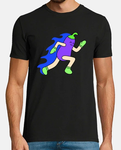 T-shirt Funny eggplant jogging