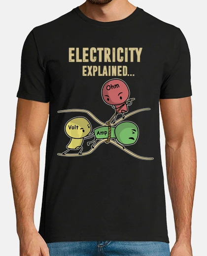 T-shirt Funny Electricity explained Ohm Law
