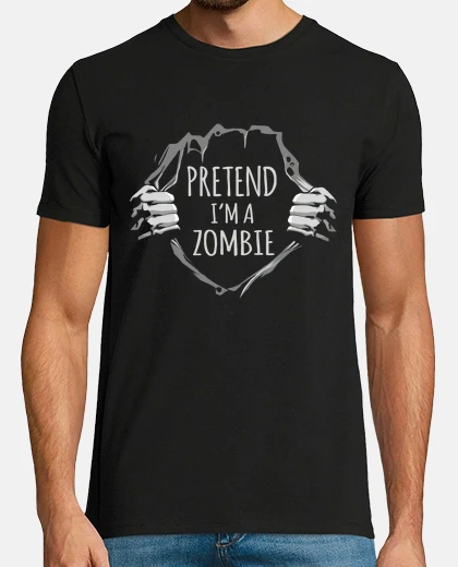 T-shirt funny lazy halloween party pretend im
