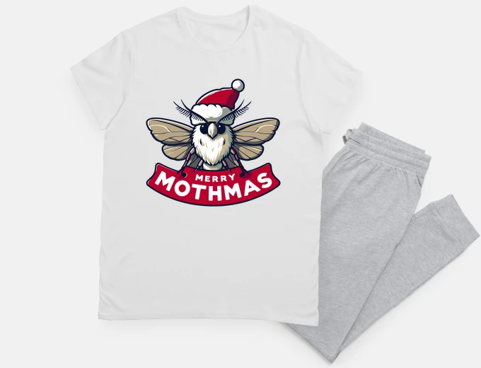 Pajama Funny Merry Mothmas