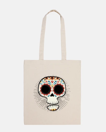 Bag funny mexican skull - colorful mexican 