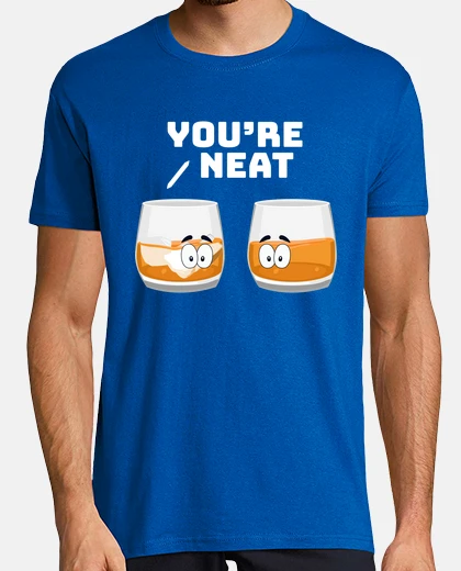 Tee-shirt Funny Neat Scotch Whiskey Whisky Apparel