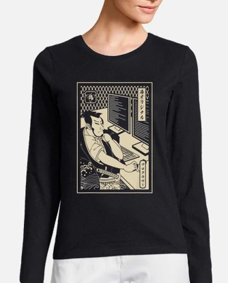 Funny-Programmer-Samurai-Warrior Computer-Programmer T-Shirt