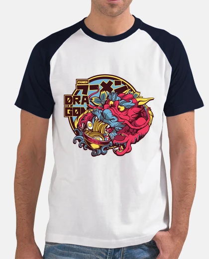 T-shirt Funny Ramen Dragon Cartoon style
