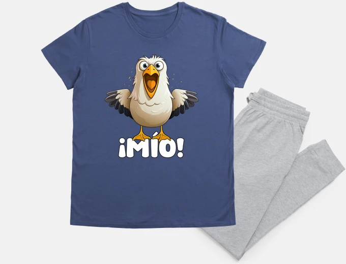 Pajama Funny Seagull Excited Angry Saying Mine