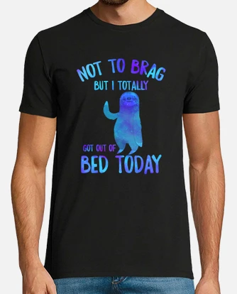 Funny Sloth T-Shirt Sleepy Pajama T Shirt Got Out Of Bed Tee