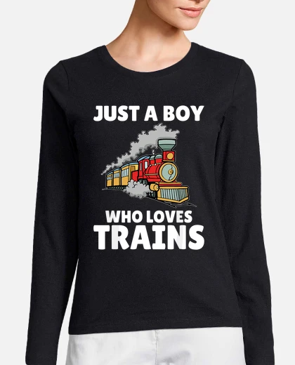 Funny train for boys just a boy who t-shirt tostadora