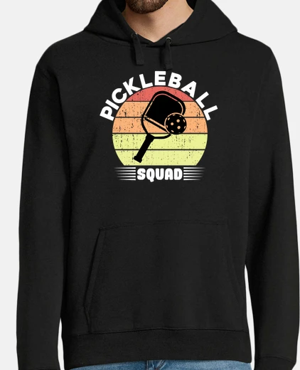 Hoodie Funny Vintage Pickleball Squad