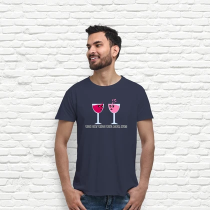 Funny wine cartoon wine lover couple t-shirt tostadora