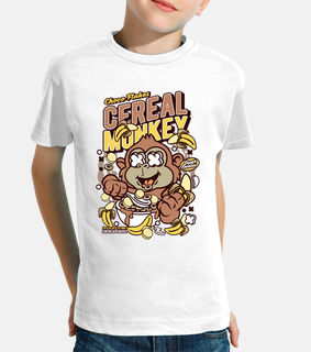 funny cereal monkey cartoon t-shirt