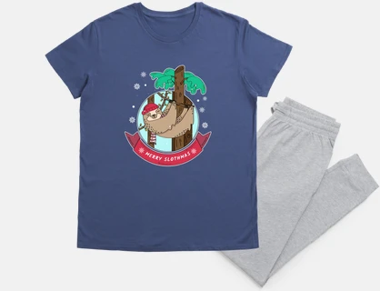 Funny Christmas Sloth