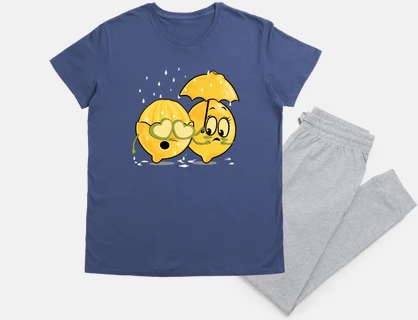 Funny Cute Lemon Lover In The Rain Pun