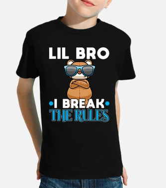 funny lil bro i break the rules