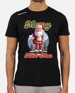 Funny Merry Hike-Mas Santa Hiker
