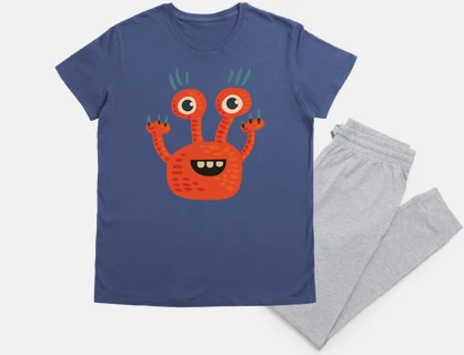 funny orange cartoon character