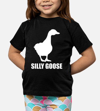 Toddler Silly Goose on the Loose Tee Kids Black T Shirt