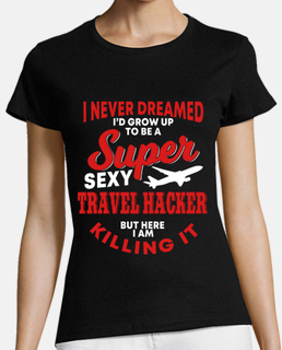 funny travel hacker shirt