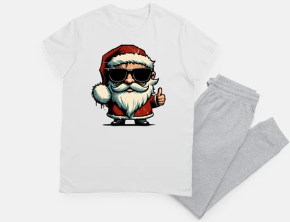 Funny Trendy Santa Claus Retro