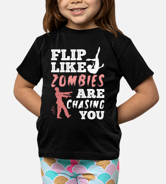 Funny zombie gymnastics quote kids t-shirt | tostadora