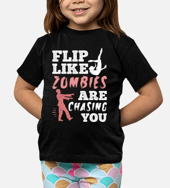 Funny zombie gymnastics quote kids t-shirt | tostadora Funny zombie gymnastics quote kids t-shirt | tostadora