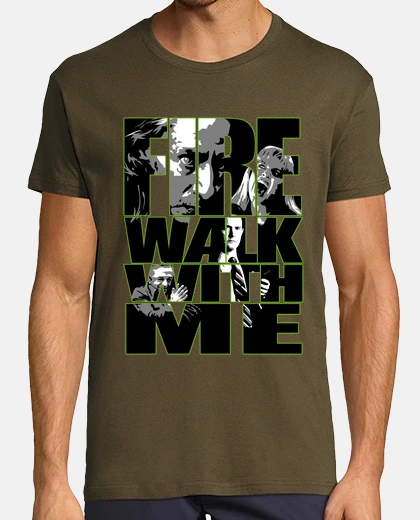 T-shirt fuoco cammina con me - cime gemelle