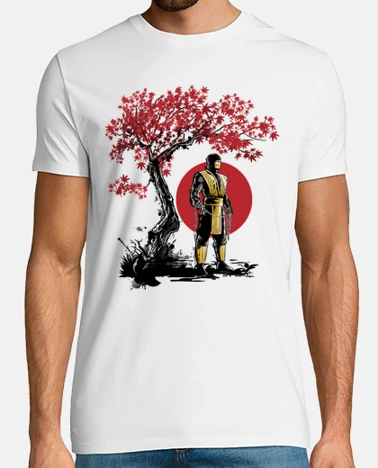 T-shirt fuoco infernale sotto il sole