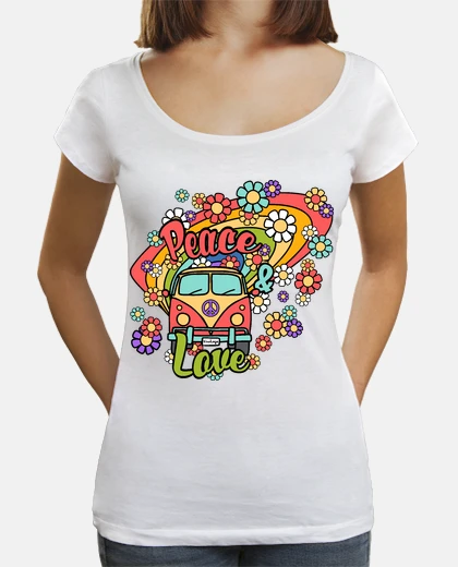 Camiseta Furgoneta Peace And Love