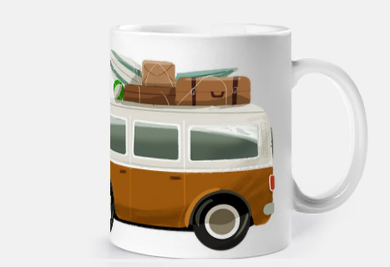Taza Furgoneta Surf