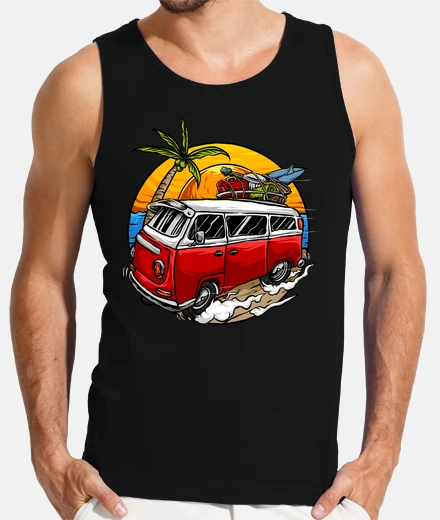 Camiseta Furgoneta Surf Vintage Vans Playa