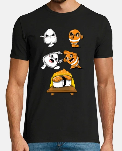 T-shirt fusione di sushi