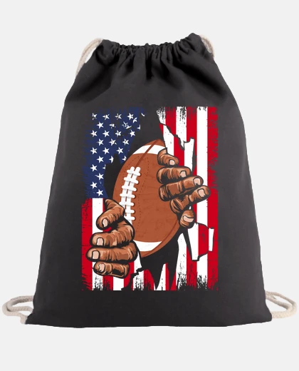Bolsa fútbol americano estados unidos bandera