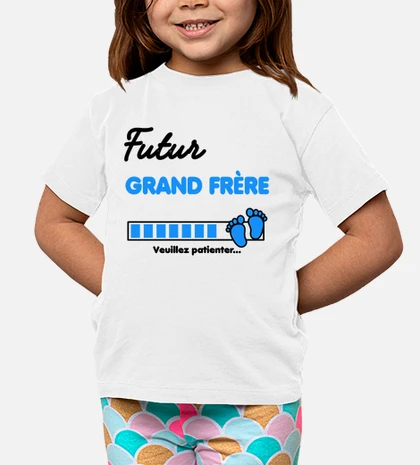 Annonce Grossesse Futur Grand Frere T Shirt T-Shirt Blanc Enfant