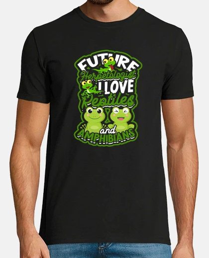 Tee-shirt futur herpétologue i love reptiles