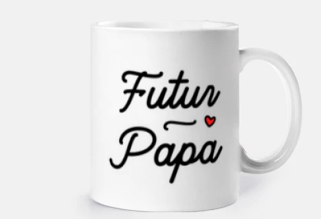 futur papa - tasse