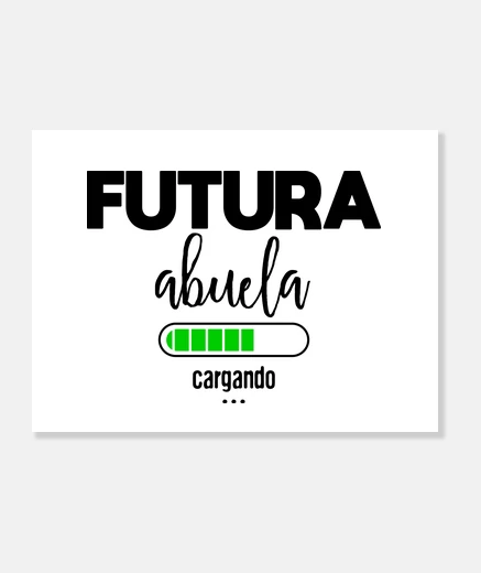 Lienzo Futura abuela cargando