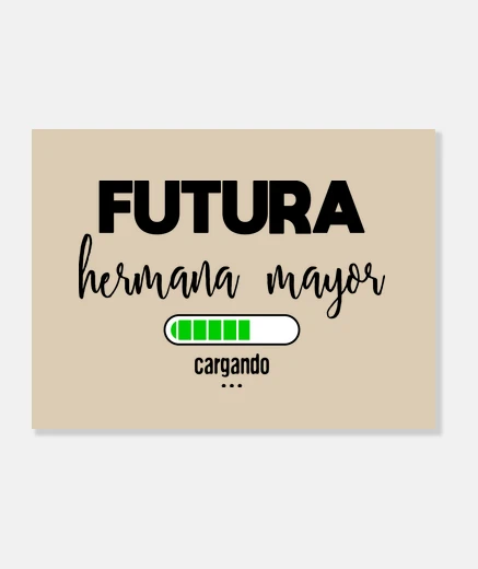 Lienzo Futura hermana mayor cargando