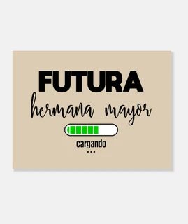 Futura hermana mayor cargando