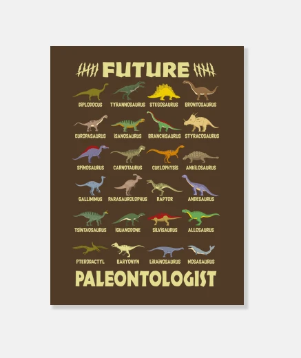 Wall future paleontologist dinosaurs t-rex jurassic park