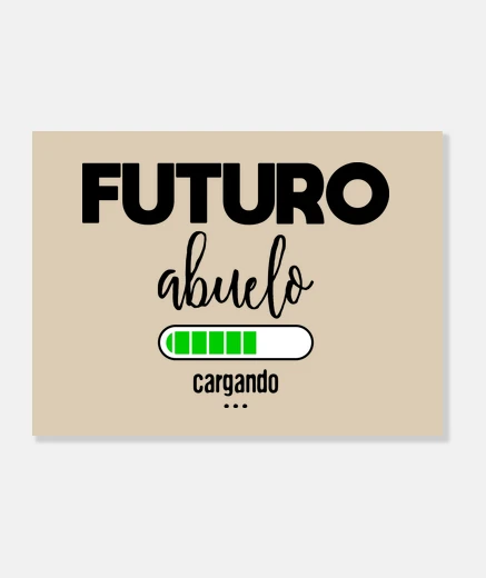 Lienzo Futuro abuelo cargando