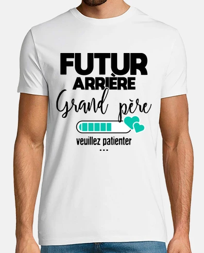 T-shirt futuro bisnonno per favore aspetta