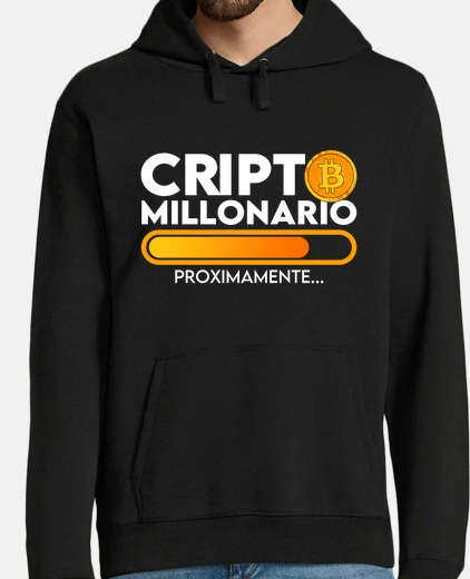 Sudadera Futuro Criptomillonario Bitcoin Criptomonedas Blockchain Humor Cripto