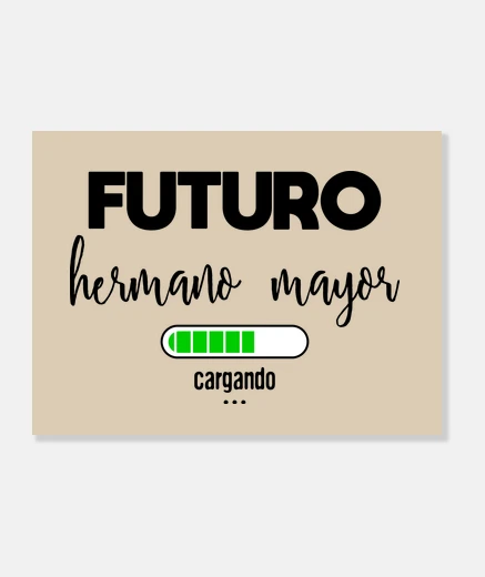 Lienzo Futuro hermano mayor cargando