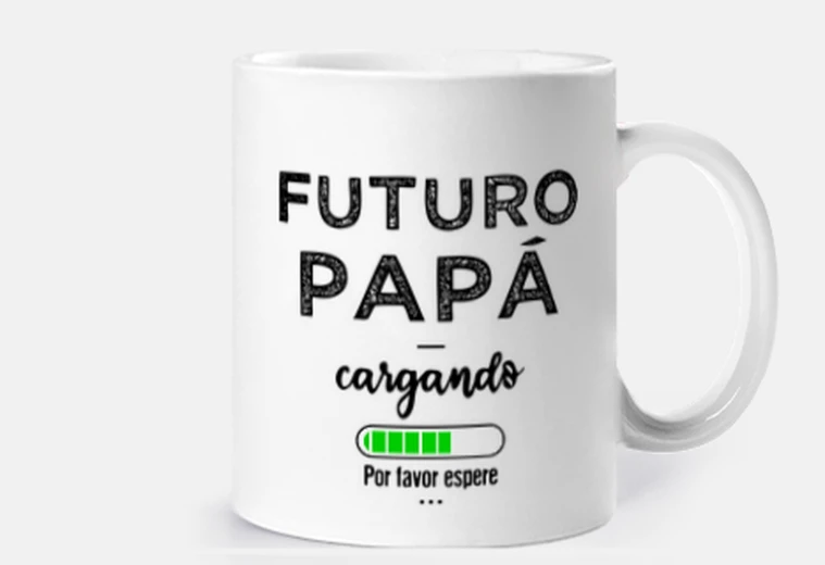 Taza Futuro papa Por favor espere regalos dia del padre futuros papas
